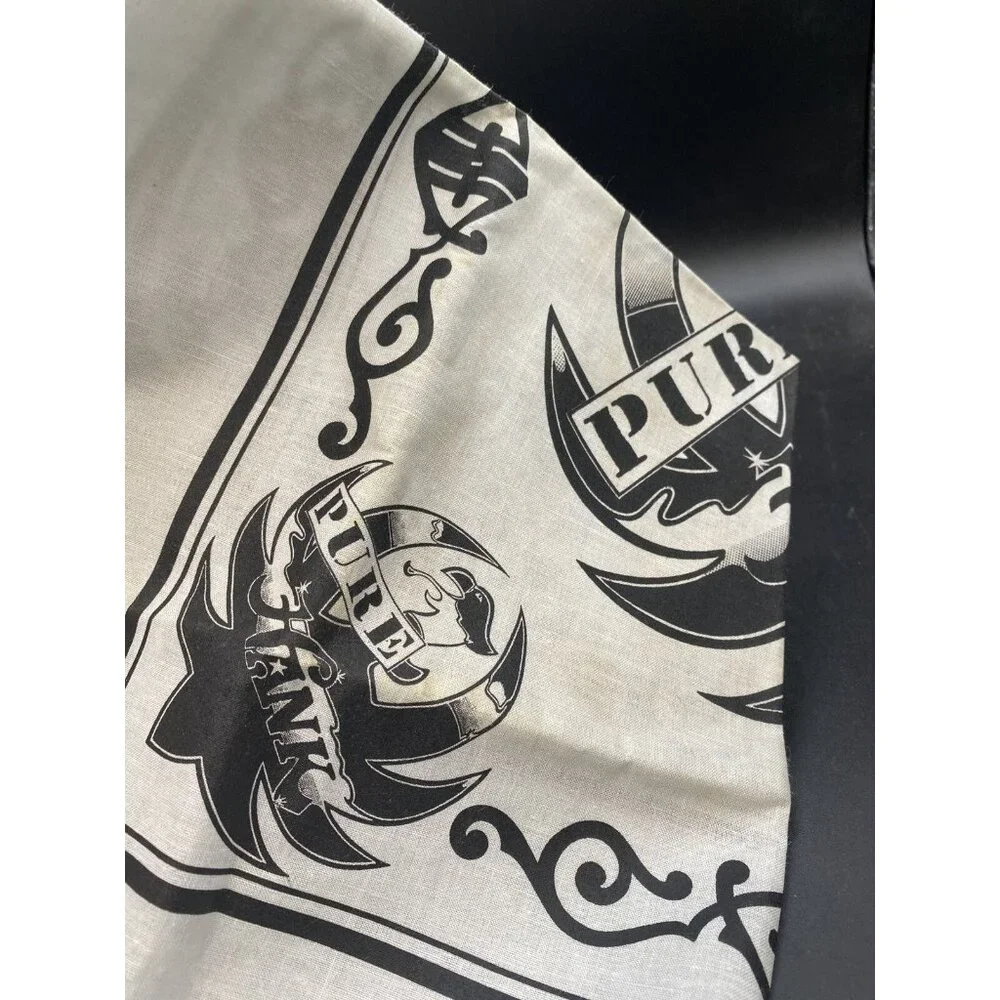 Hank Williams Jr Pure Hank Concert Tour Bandana Handkerchief Country 1991 READ